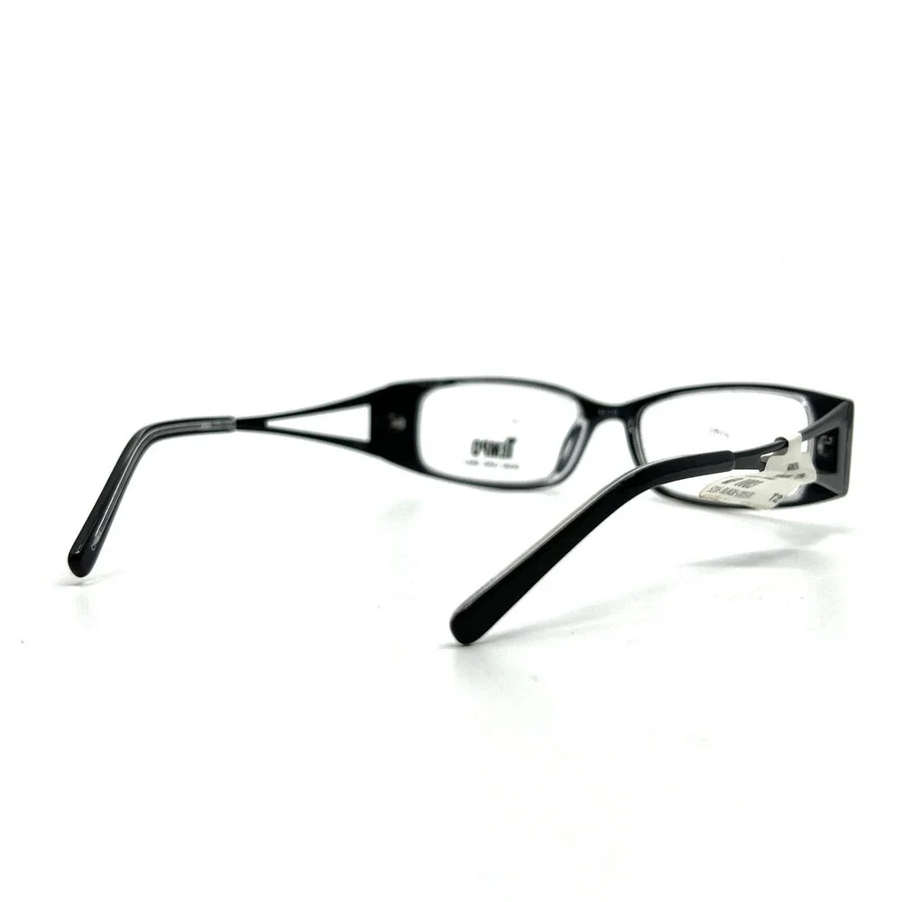 Tempo WP 0003 Eyeglasses Black Crystal Rectangular Full Rim Frames 52[]16 140